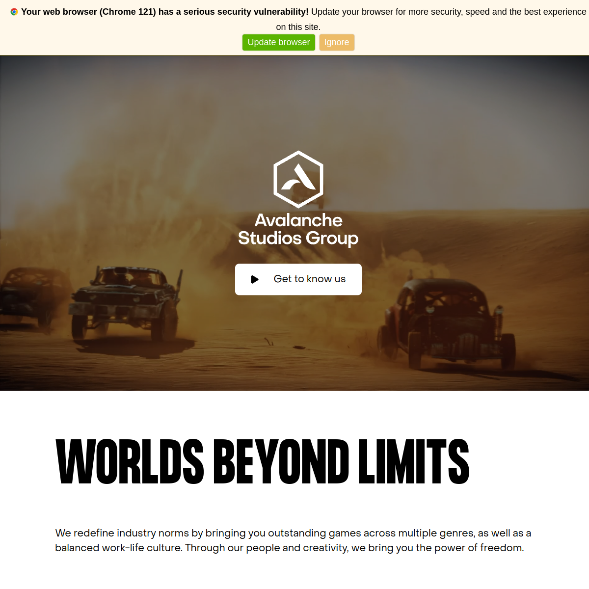 Avalanche Studios portfolio image 1