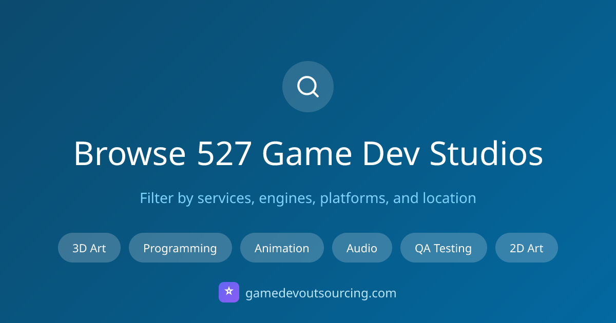 Browse 500+ Game Outsourcing Studios | Game Dev Outsourcing